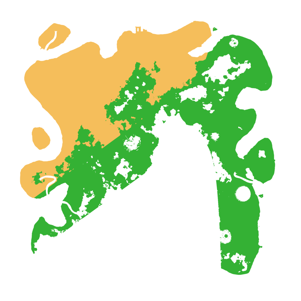 Biome Rust Map: Procedural Map, Size: 3500, Seed: 16957608