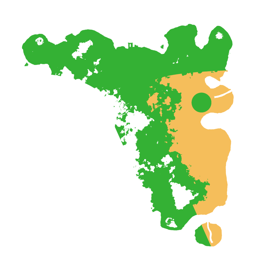 Biome Rust Map: Procedural Map, Size: 3500, Seed: 32887871