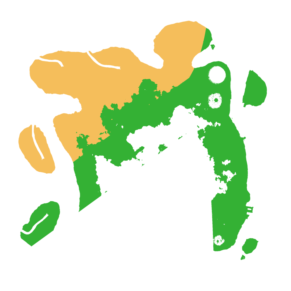 Biome Rust Map: Procedural Map, Size: 3000, Seed: 1210789634