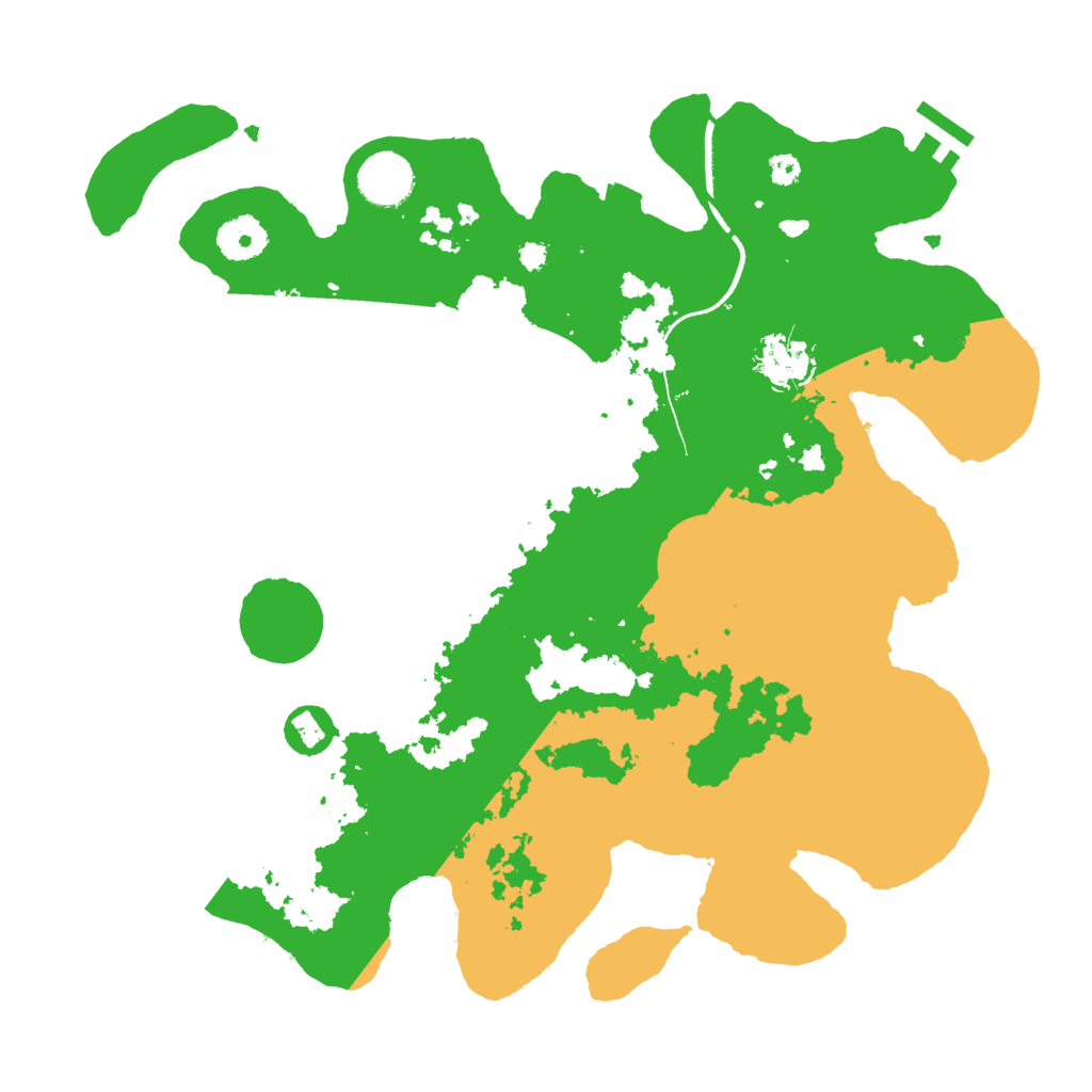 Biome Rust Map: Procedural Map, Size: 3500, Seed: 92302239