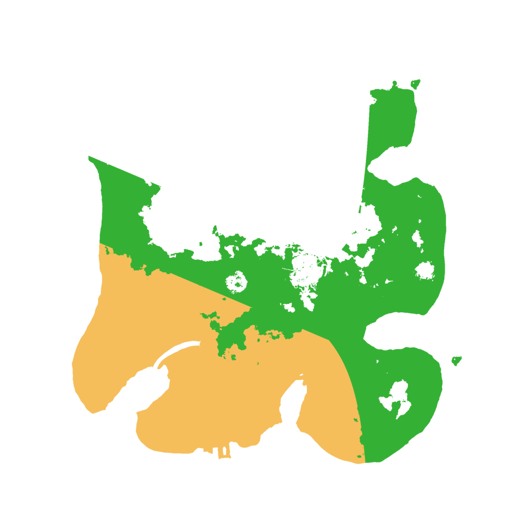 Biome Rust Map: Procedural Map, Size: 2500, Seed: 1002479397