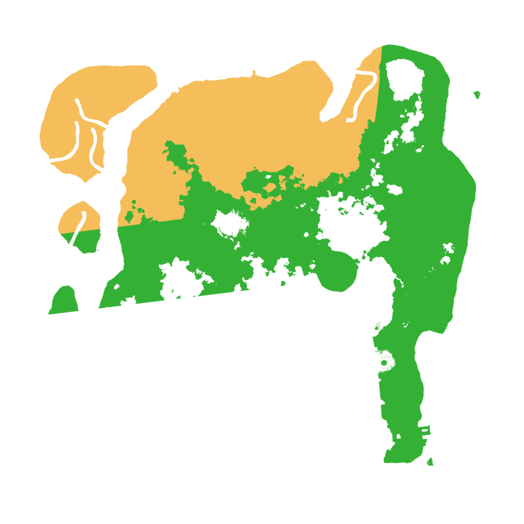 Biome Rust Map: Procedural Map, Size: 3500, Seed: 72973854