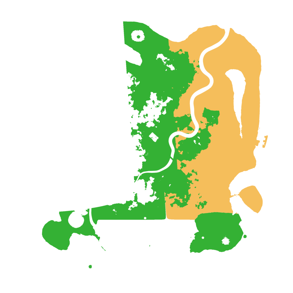 Biome Rust Map: Procedural Map, Size: 3500, Seed: 93720037