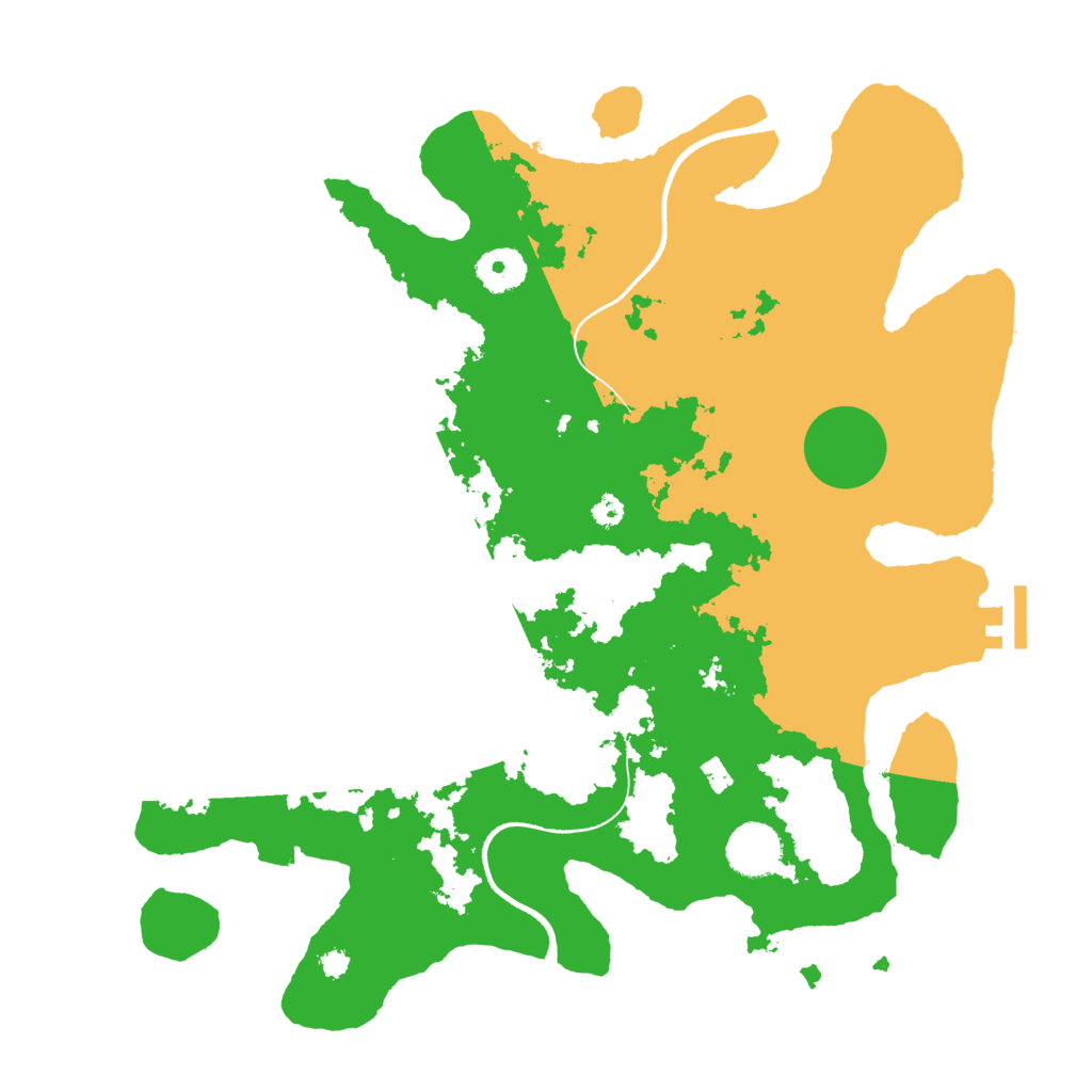 Biome Rust Map: Procedural Map, Size: 3500, Seed: 21867935
