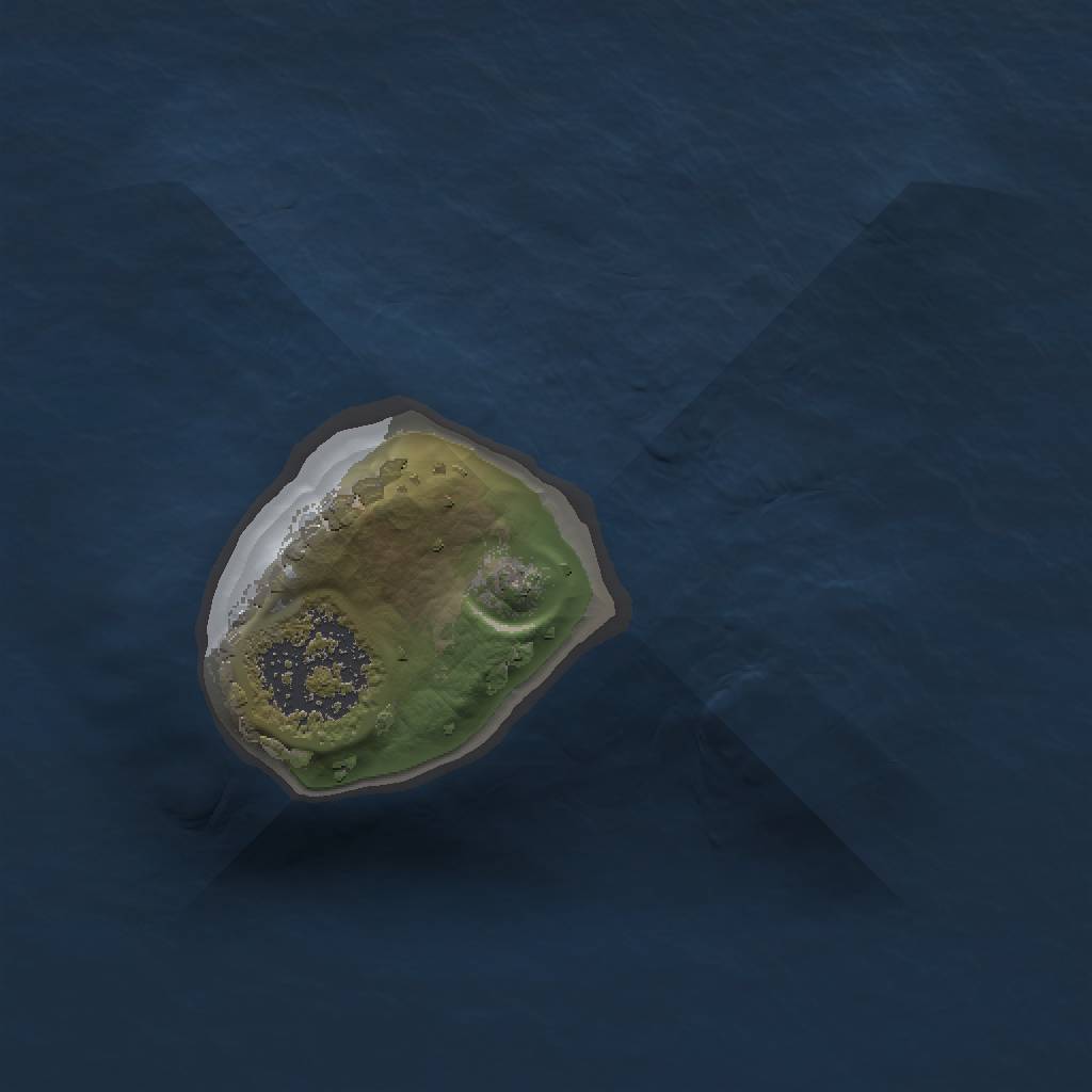 Rust Map: Procedural Map, Size: 1000, Seed: 176133, 3 Monuments