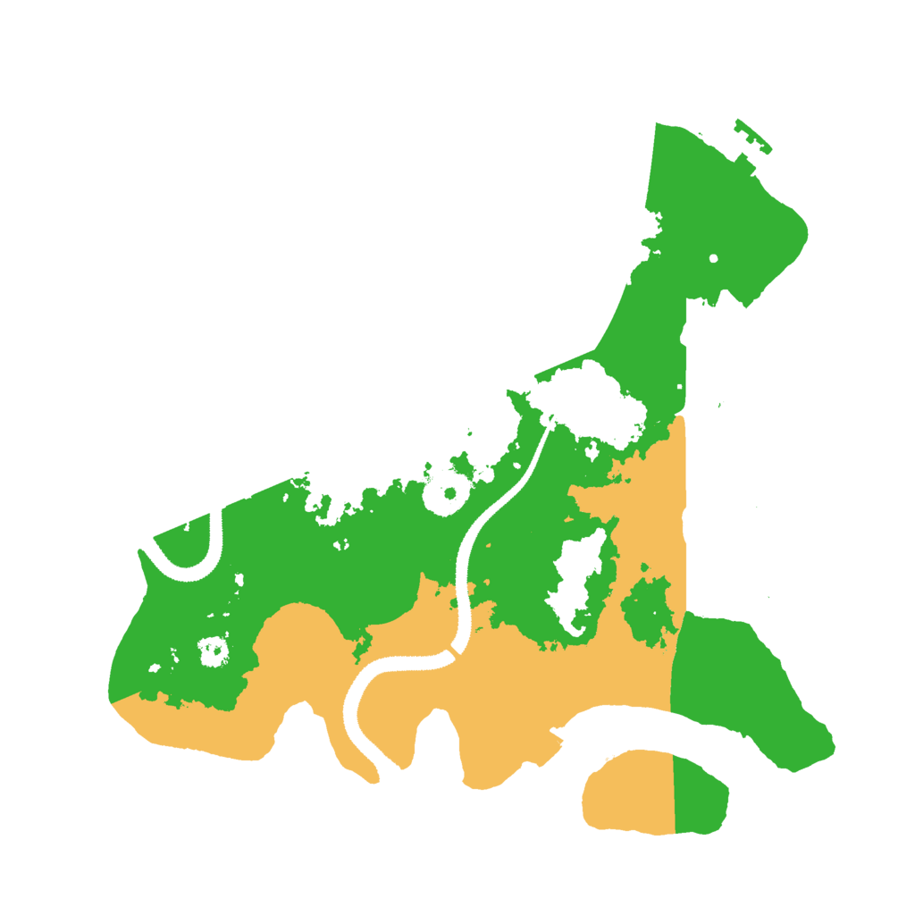 Biome Rust Map: Procedural Map, Size: 3000, Seed: 821138292