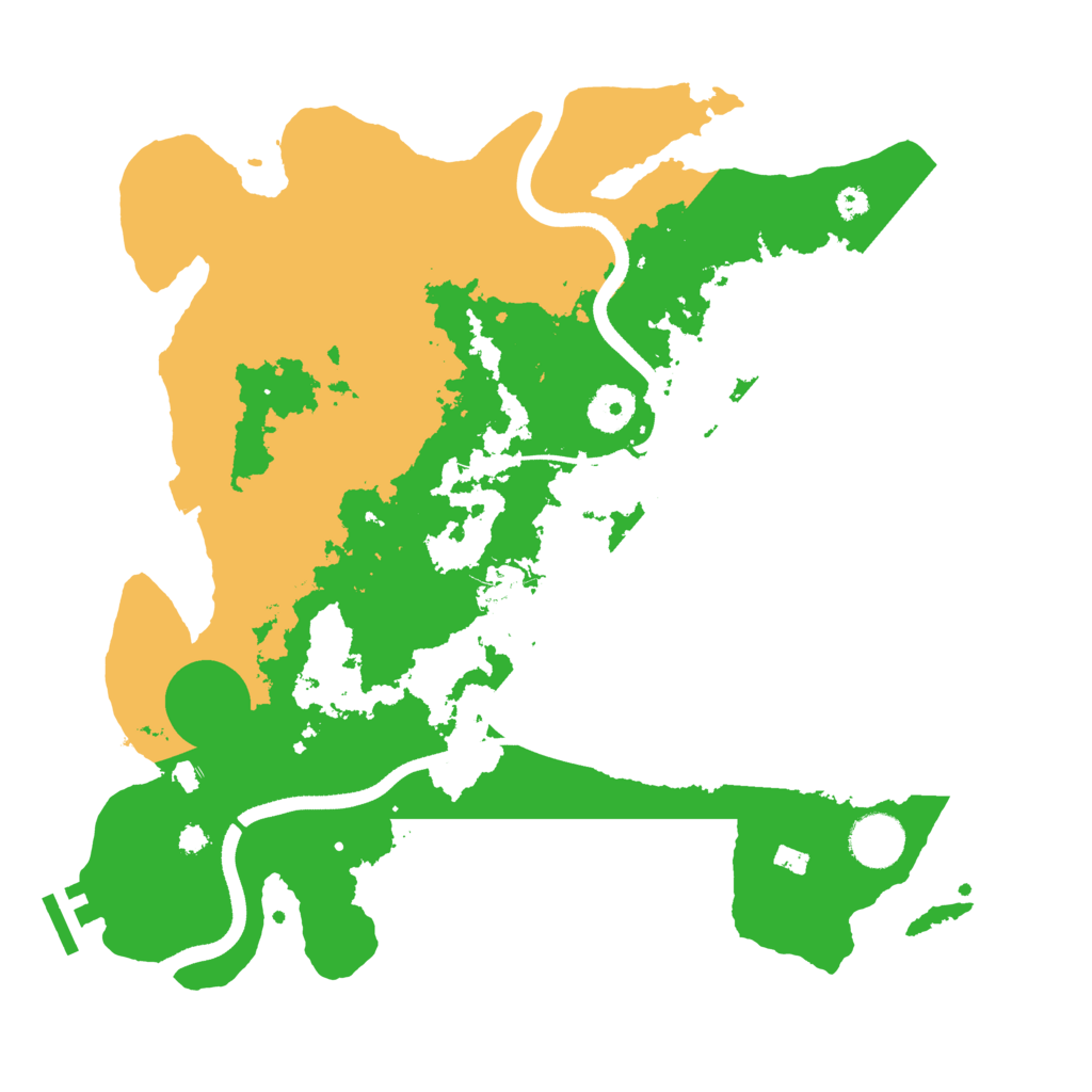 Biome Rust Map: Procedural Map, Size: 3500, Seed: 88023273
