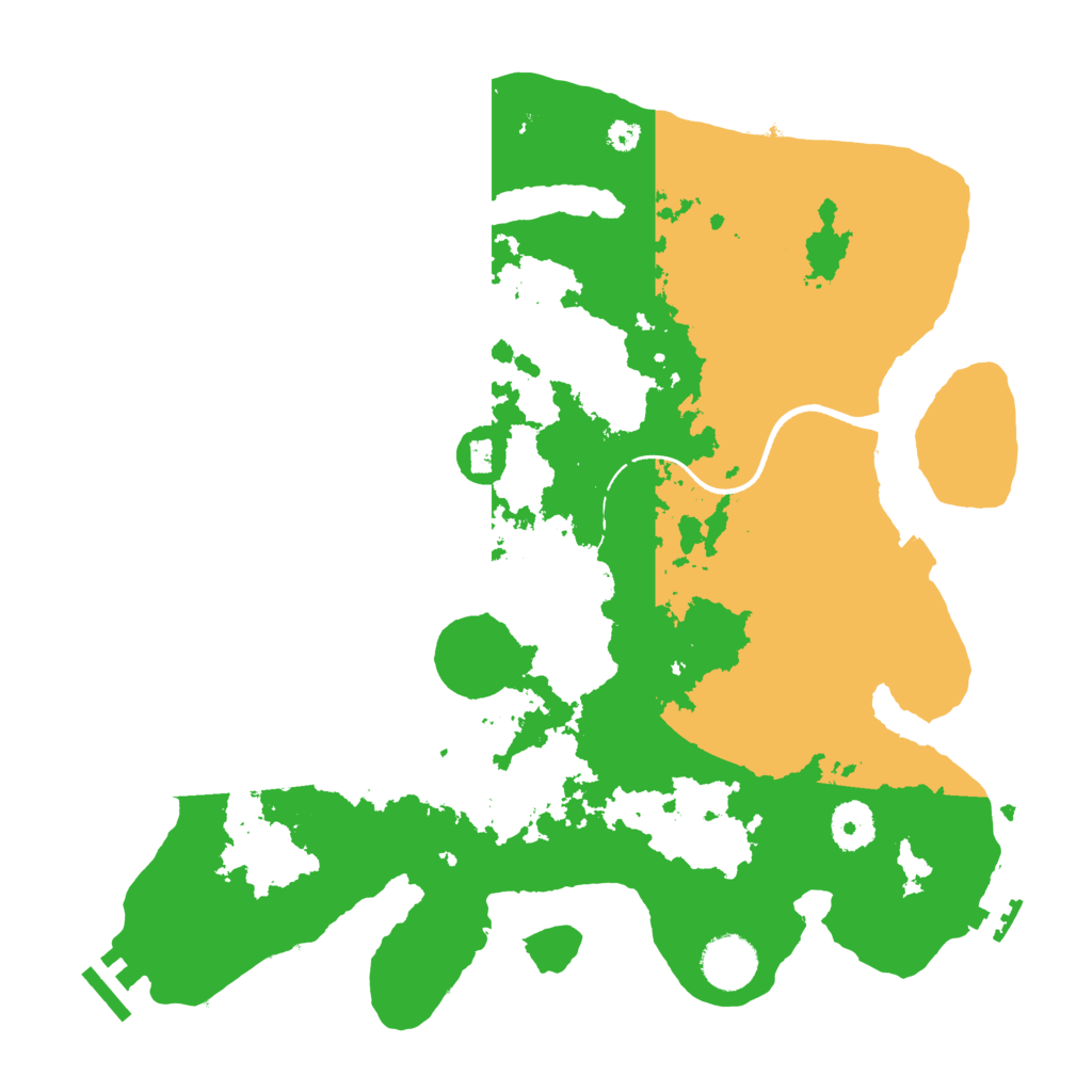 Biome Rust Map: Procedural Map, Size: 3500, Seed: 69544987
