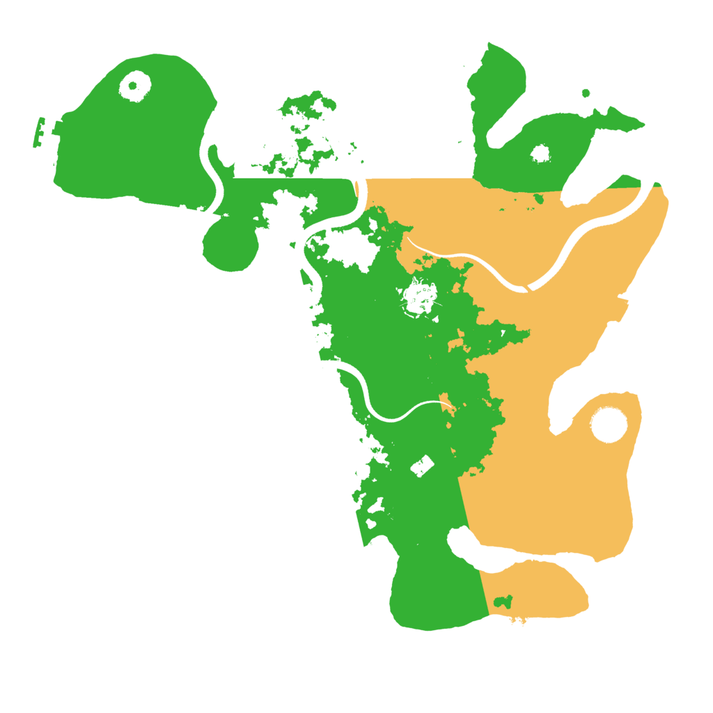 Biome Rust Map: Procedural Map, Size: 3500, Seed: 1373733356