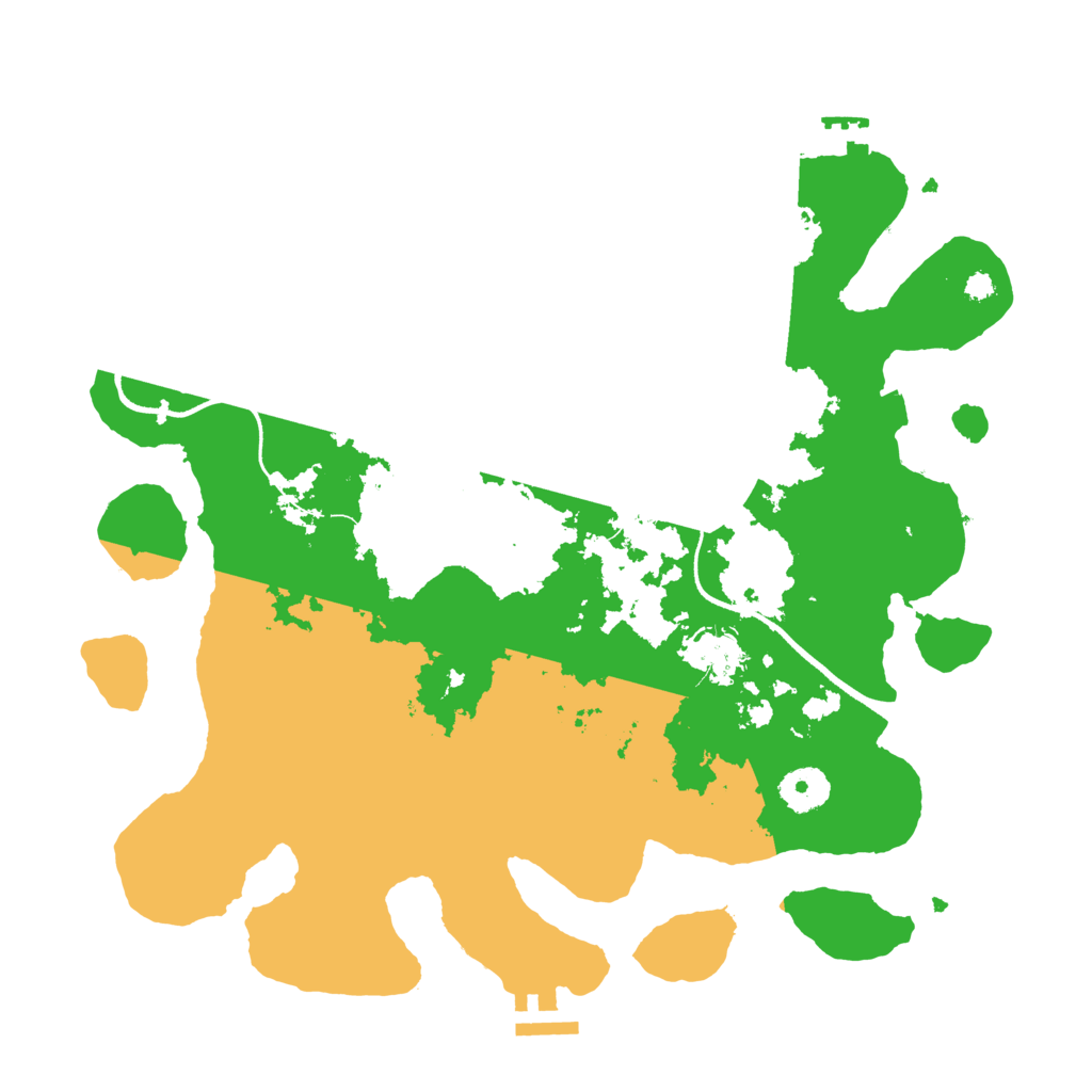 Biome Rust Map: Procedural Map, Size: 3500, Seed: 42054535