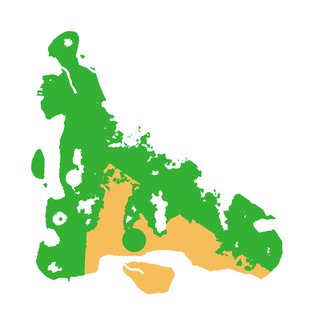 Biome Rust Map: Procedural Map, Size: 3500, Seed: 542213995