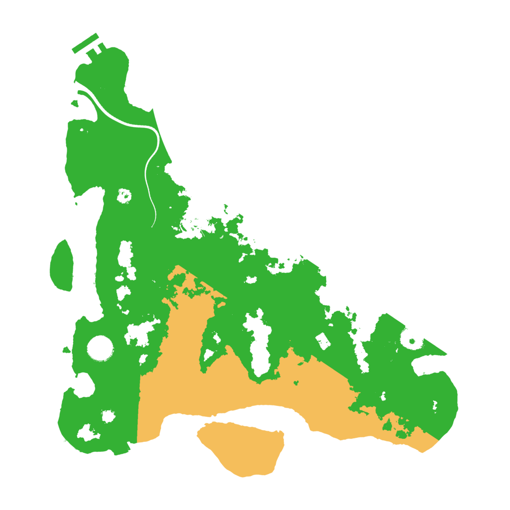 Biome Rust Map: Procedural Map, Size: 3500, Seed: 542213995