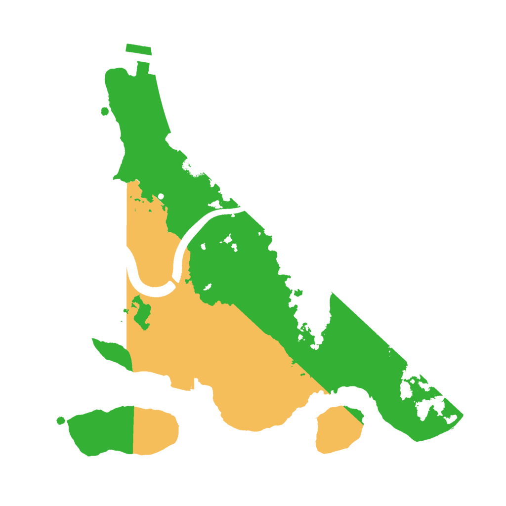 Biome Rust Map: Procedural Map, Size: 2500, Seed: 1995923