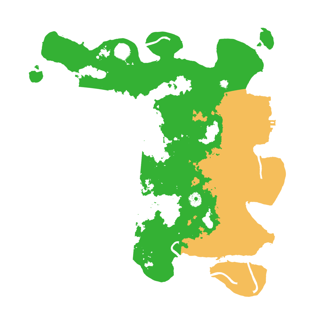 Biome Rust Map: Procedural Map, Size: 3500, Seed: 91977566