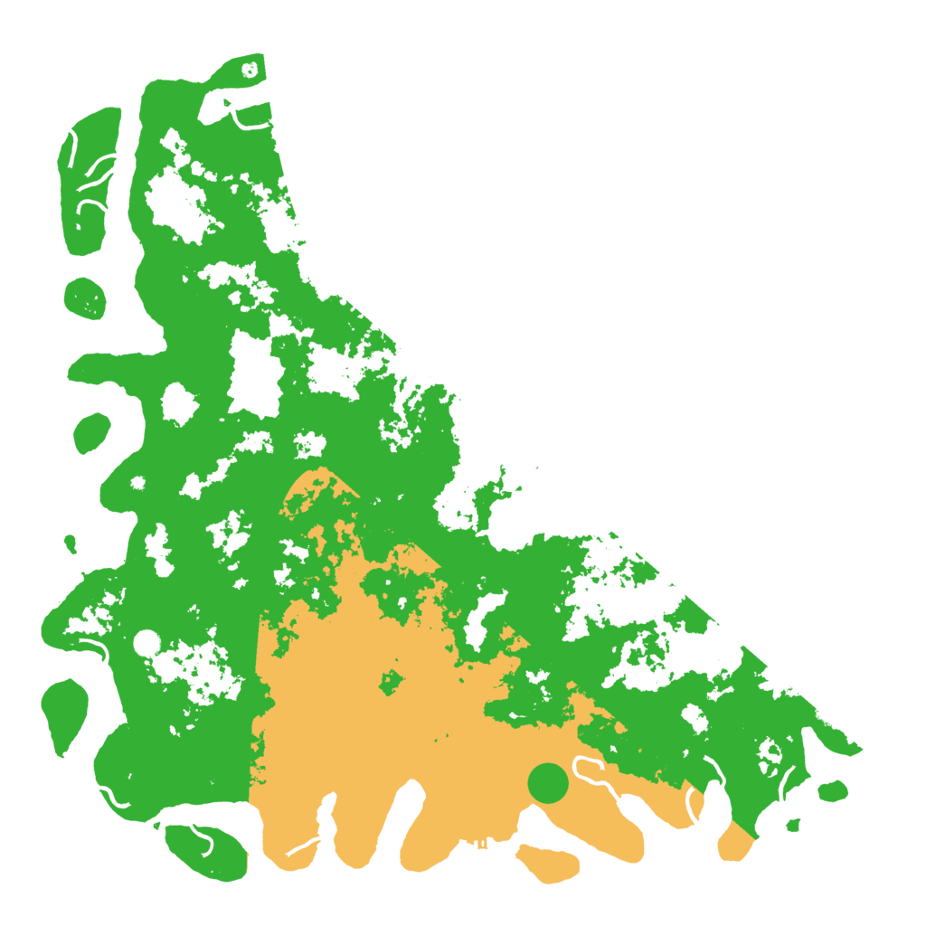 Biome Rust Map: Procedural Map, Size: 6000, Seed: 80615686