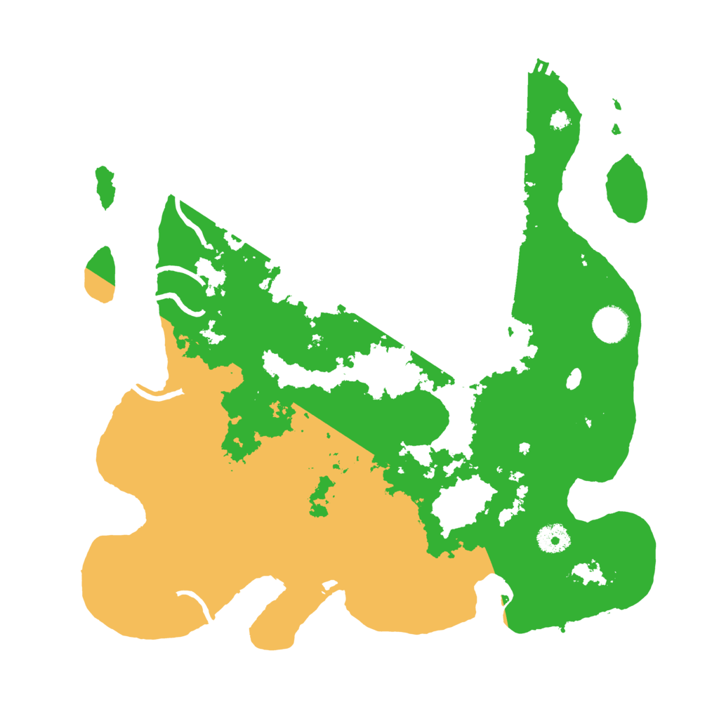 Biome Rust Map: Procedural Map, Size: 3500, Seed: 667605595