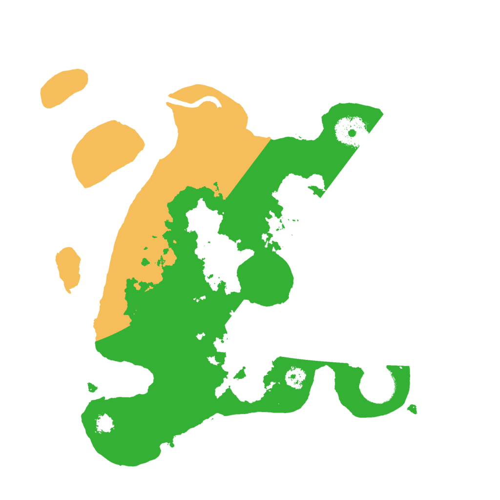 Biome Rust Map: Procedural Map, Size: 2500, Seed: 2064725503