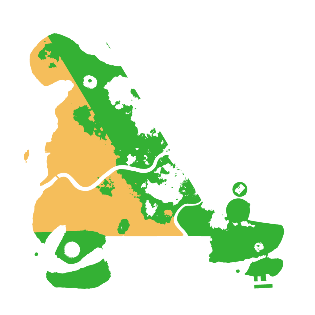 Biome Rust Map: Procedural Map, Size: 3500, Seed: 18860747