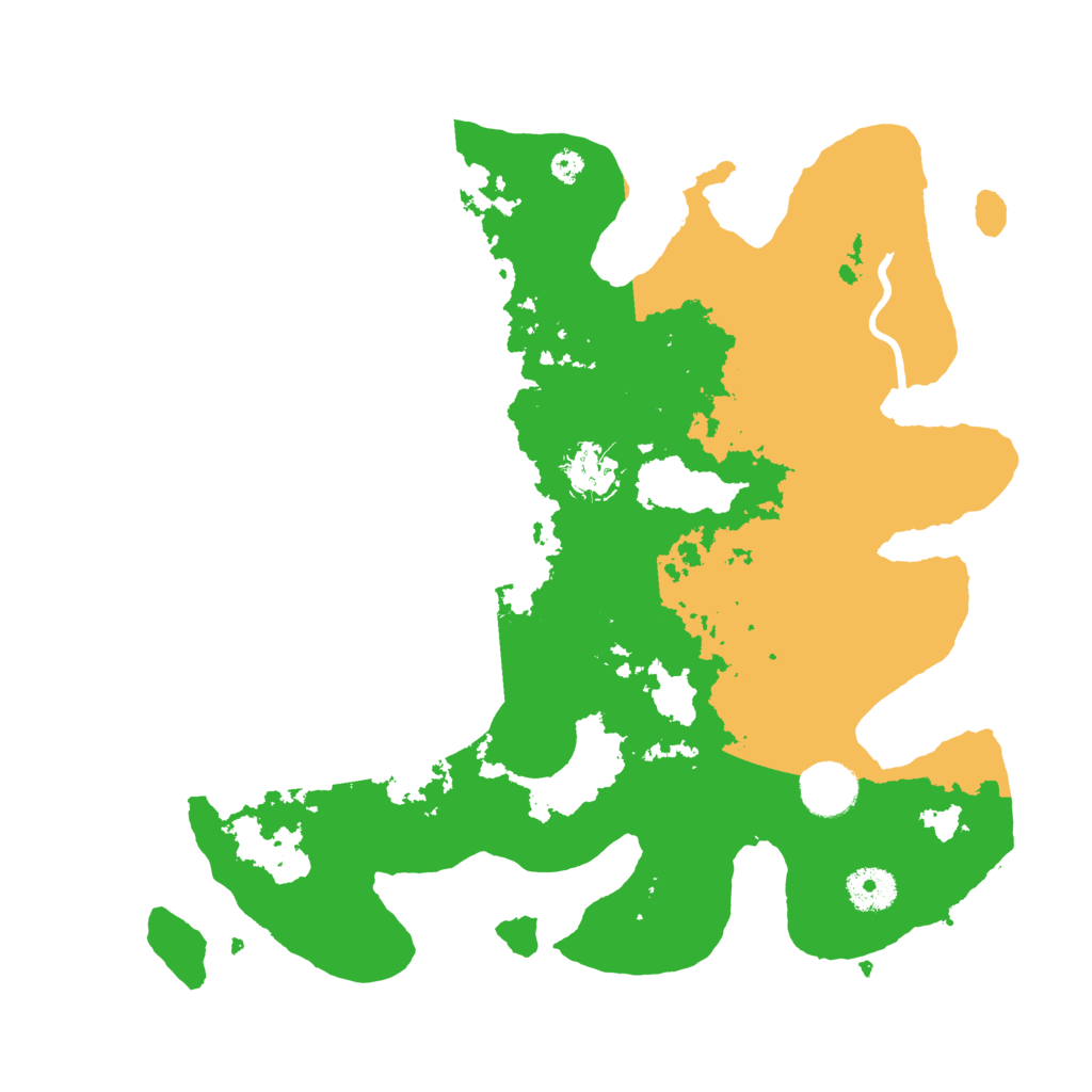 Biome Rust Map: Procedural Map, Size: 3500, Seed: 25927587