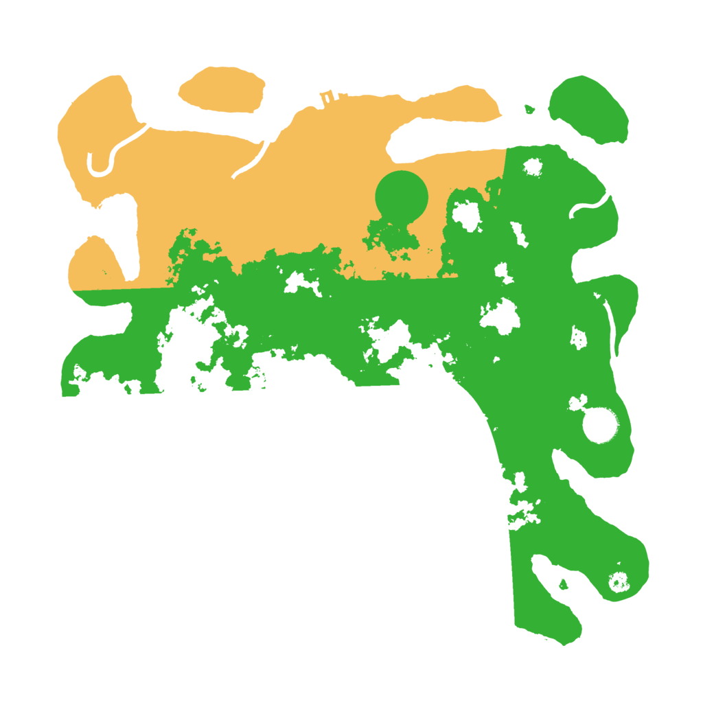 Biome Rust Map: Procedural Map, Size: 3500, Seed: 77369673
