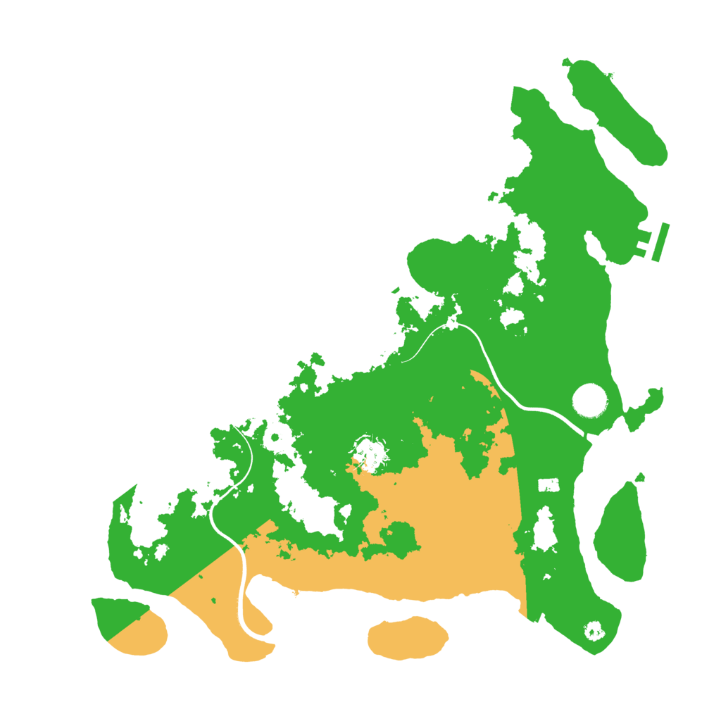 Biome Rust Map: Procedural Map, Size: 3700, Seed: 1539211848