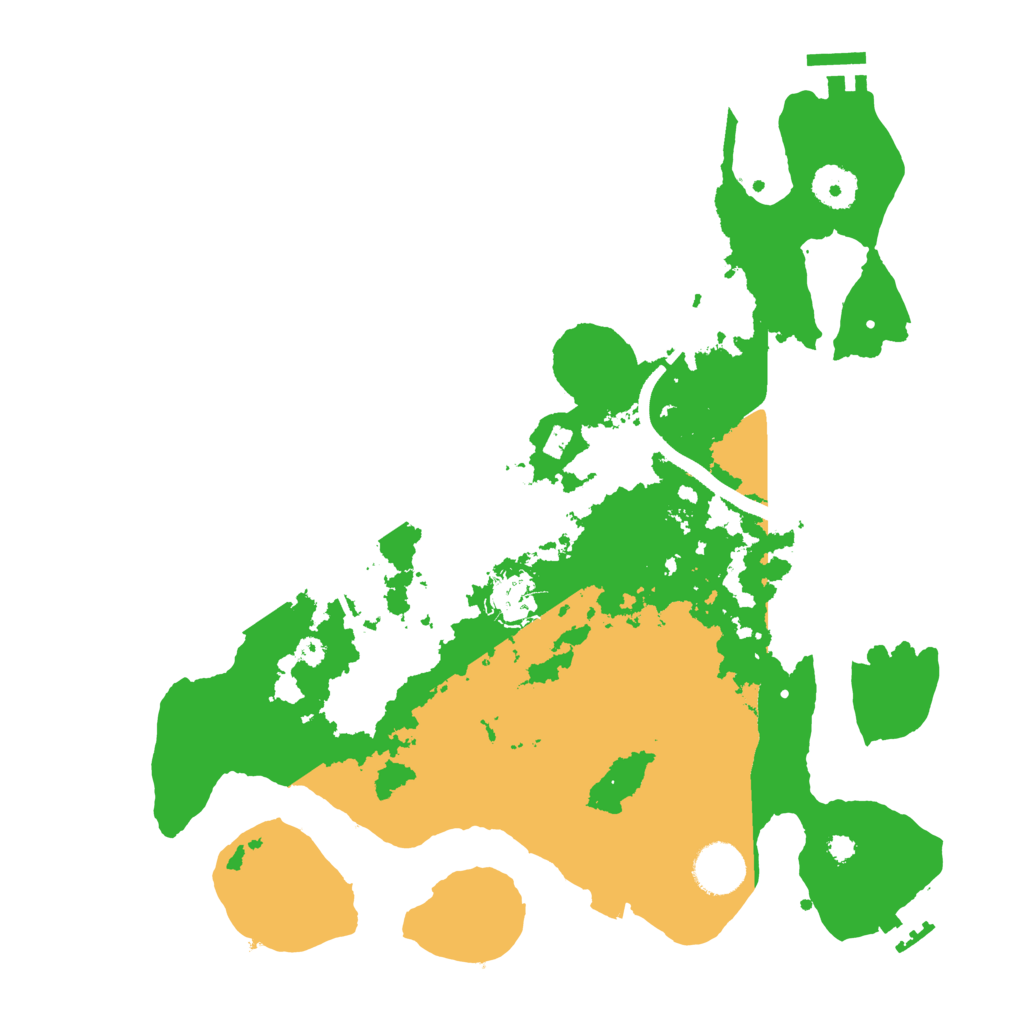 Biome Rust Map: Procedural Map, Size: 3500, Seed: 46377299