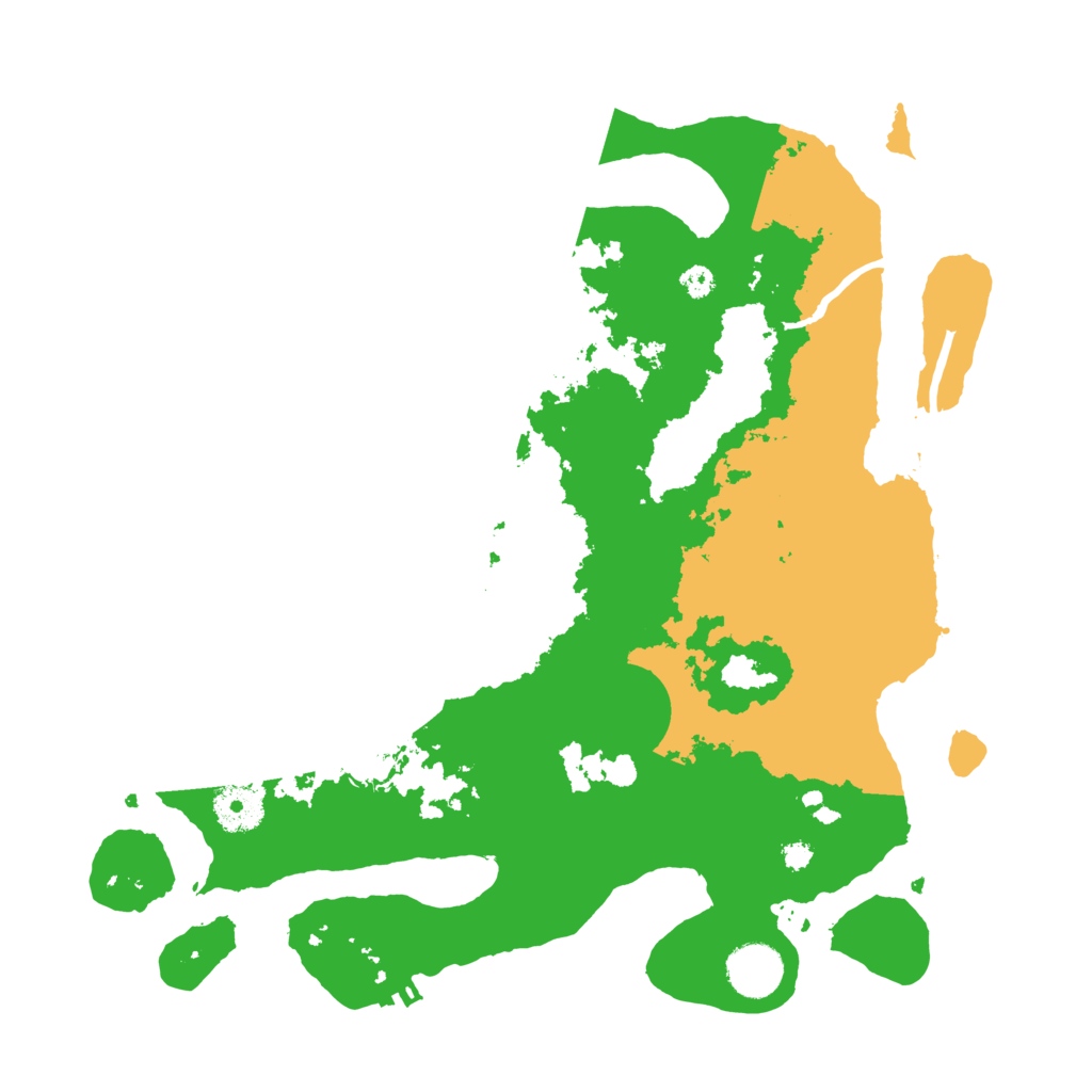 Biome Rust Map: Procedural Map, Size: 3500, Seed: 14603128