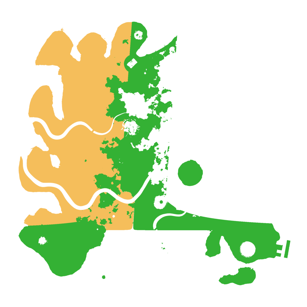 Biome Rust Map: Procedural Map, Size: 3500, Seed: 38225795