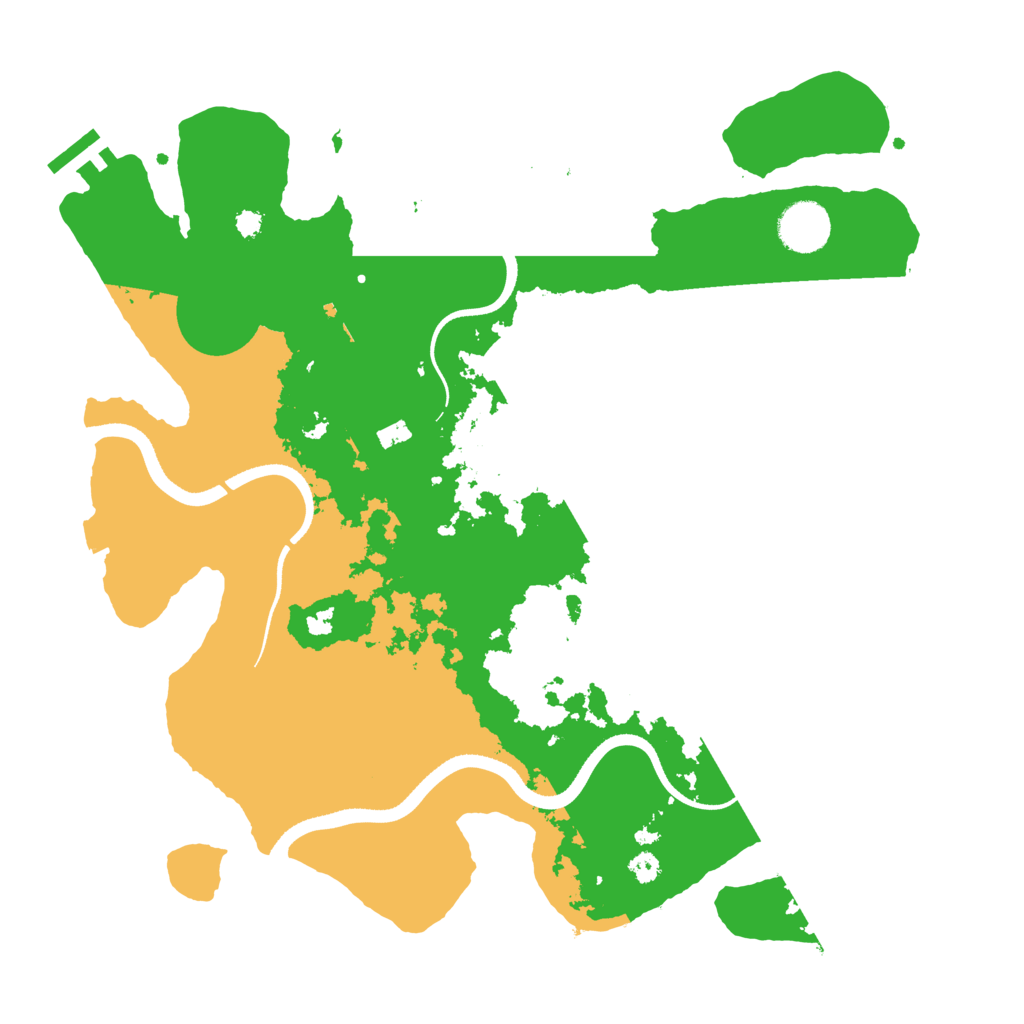 Biome Rust Map: Procedural Map, Size: 3500, Seed: 48658539
