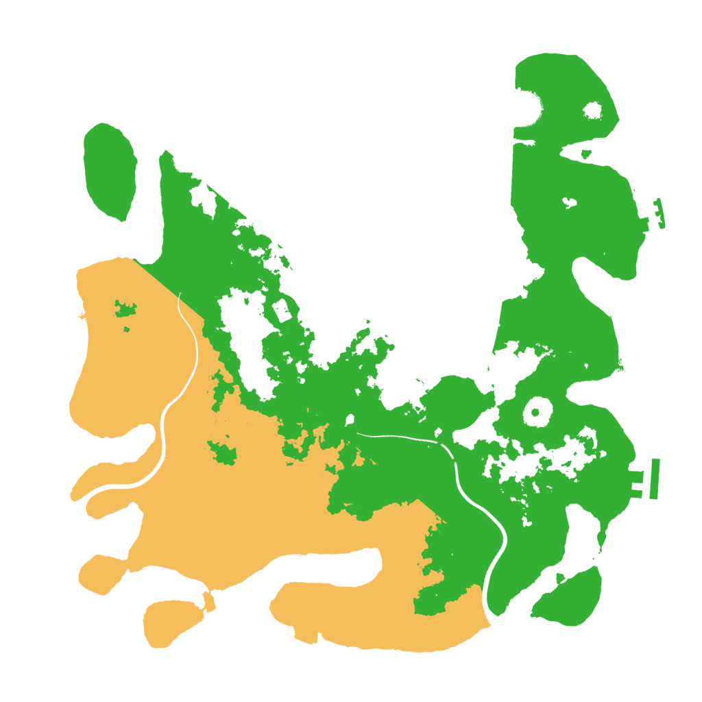 Biome Rust Map: Procedural Map, Size: 3500, Seed: 447176874