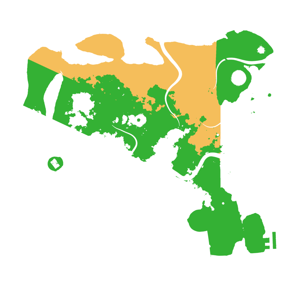 Biome Rust Map: Procedural Map, Size: 3500, Seed: 27229064