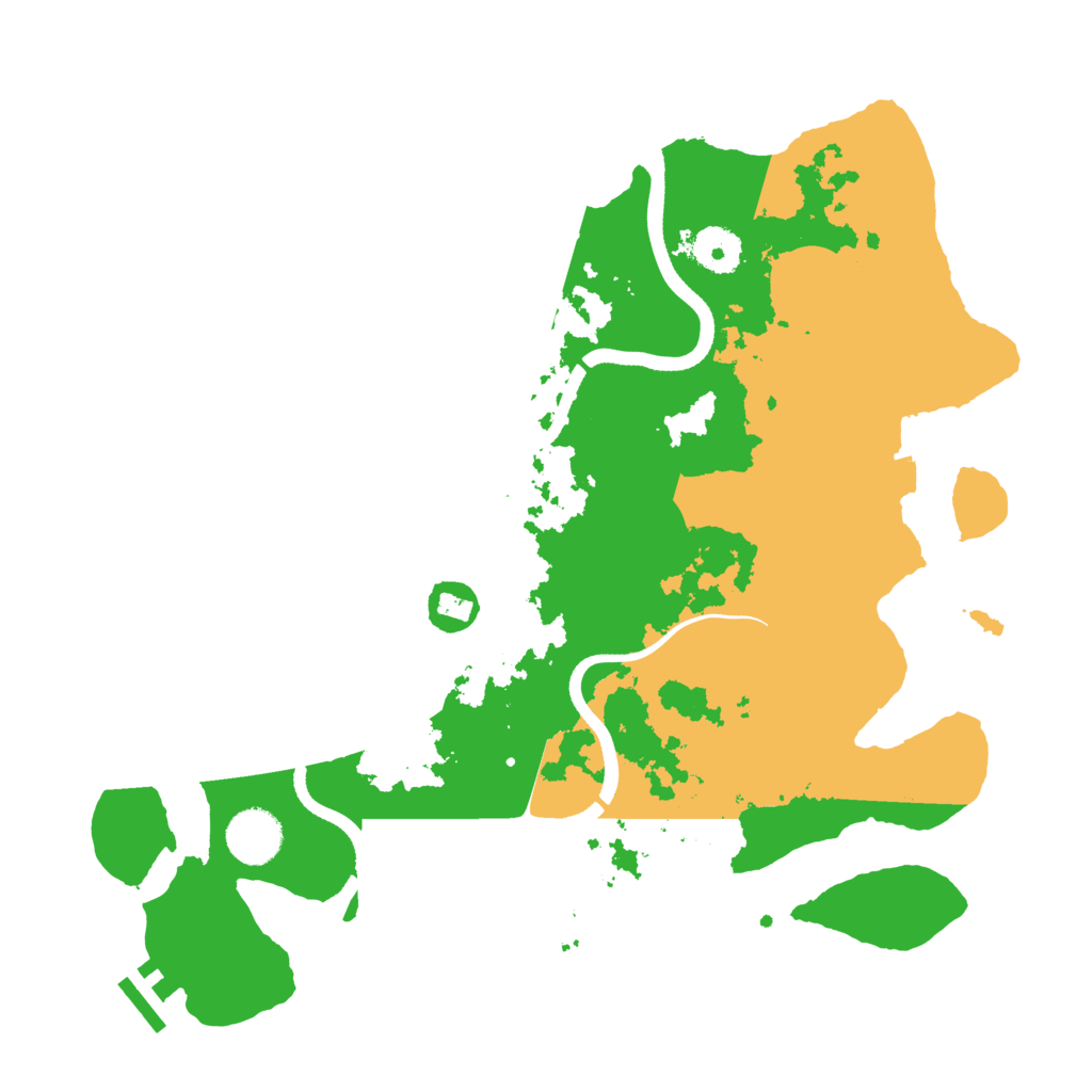Biome Rust Map: Procedural Map, Size: 3500, Seed: 59609235