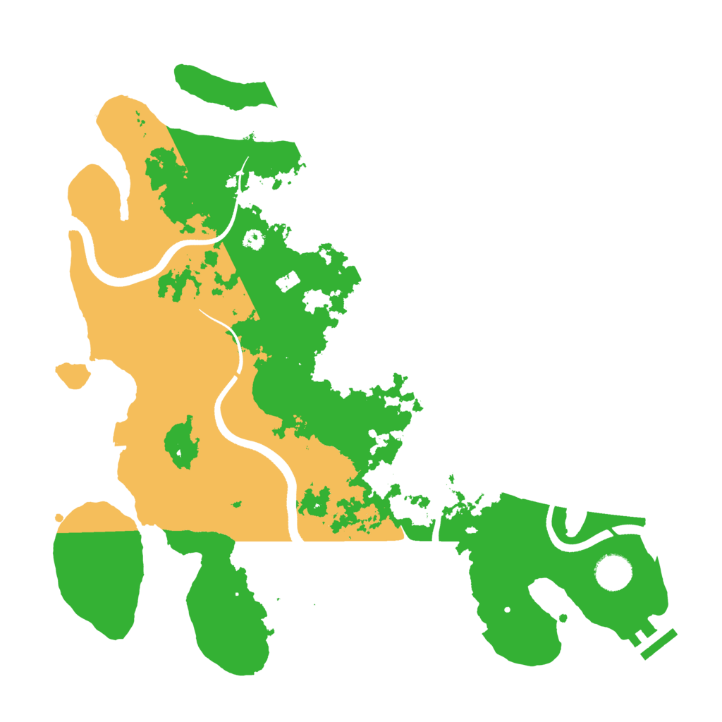 Biome Rust Map: Procedural Map, Size: 3500, Seed: 94540225