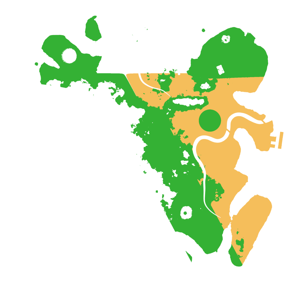 Biome Rust Map: Procedural Map, Size: 3500, Seed: 60423016