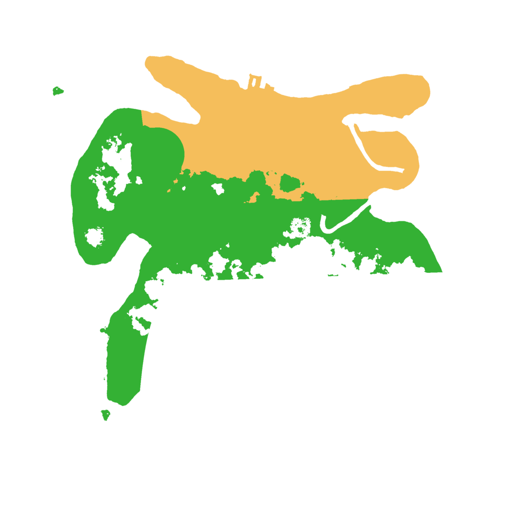 Biome Rust Map: Procedural Map, Size: 2500, Seed: 12677