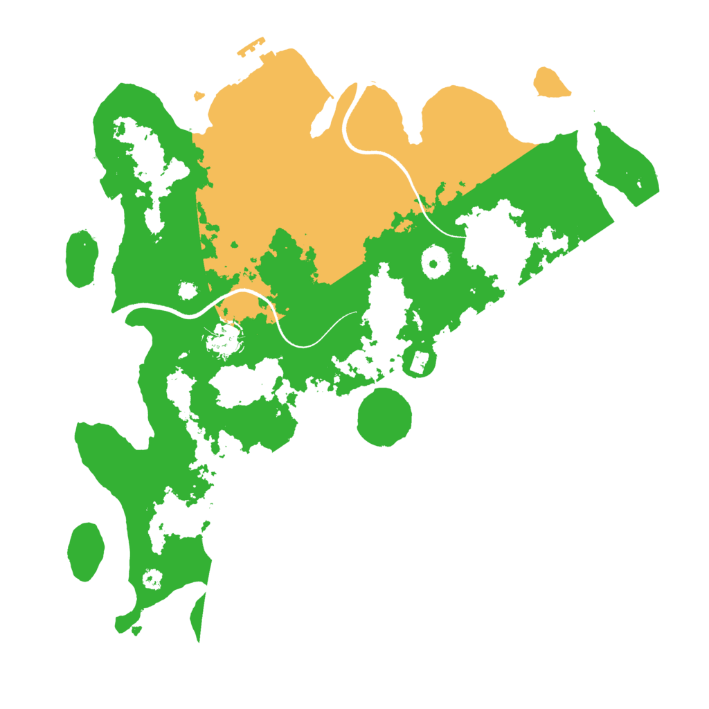 Biome Rust Map: Procedural Map, Size: 3500, Seed: 55775714