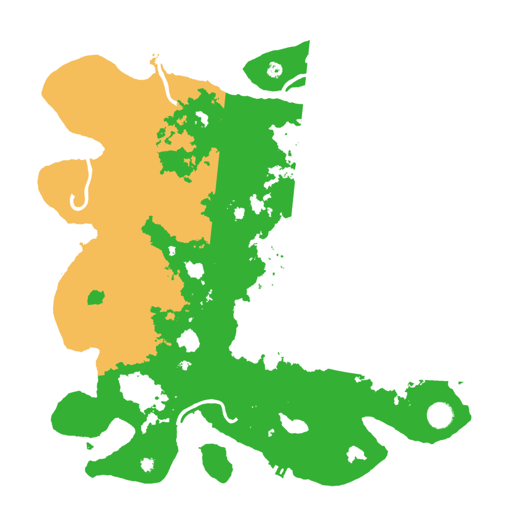 Biome Rust Map: Procedural Map, Size: 3500, Seed: 92543153