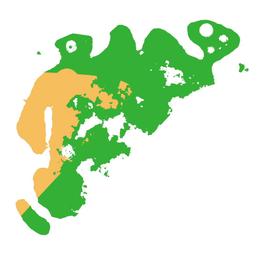 Biome Rust Map: Procedural Map, Size: 3500, Seed: 45716328