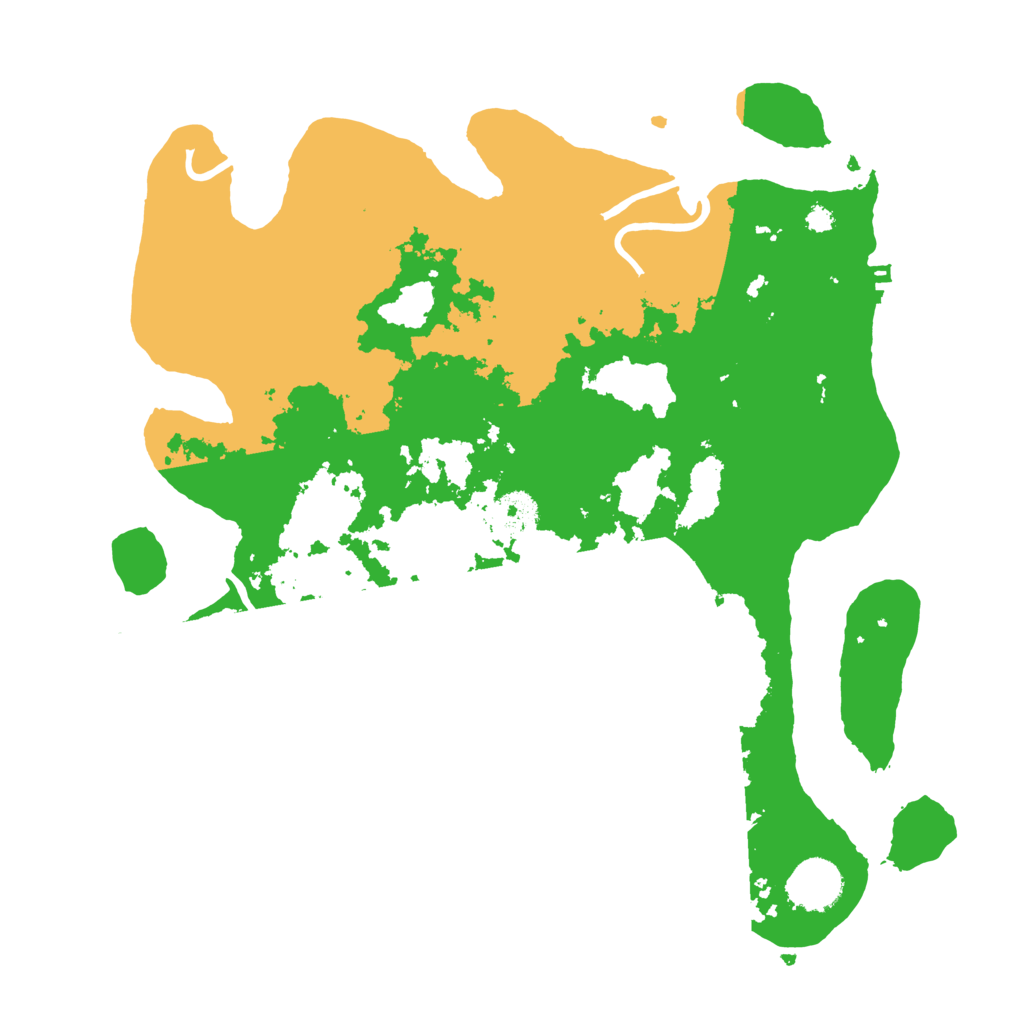 Biome Rust Map: Procedural Map, Size: 3500, Seed: 42666771