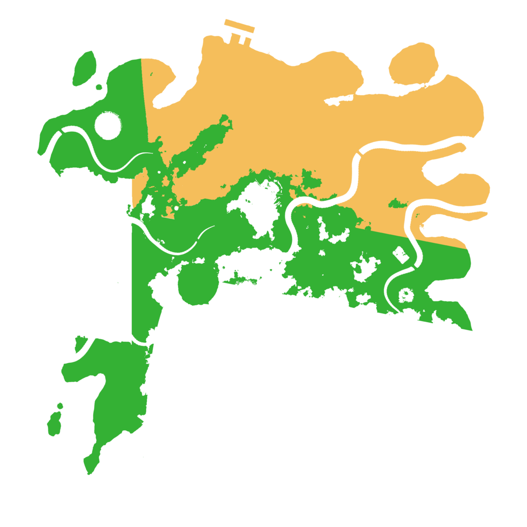 Biome Rust Map: Procedural Map, Size: 3500, Seed: 82670697