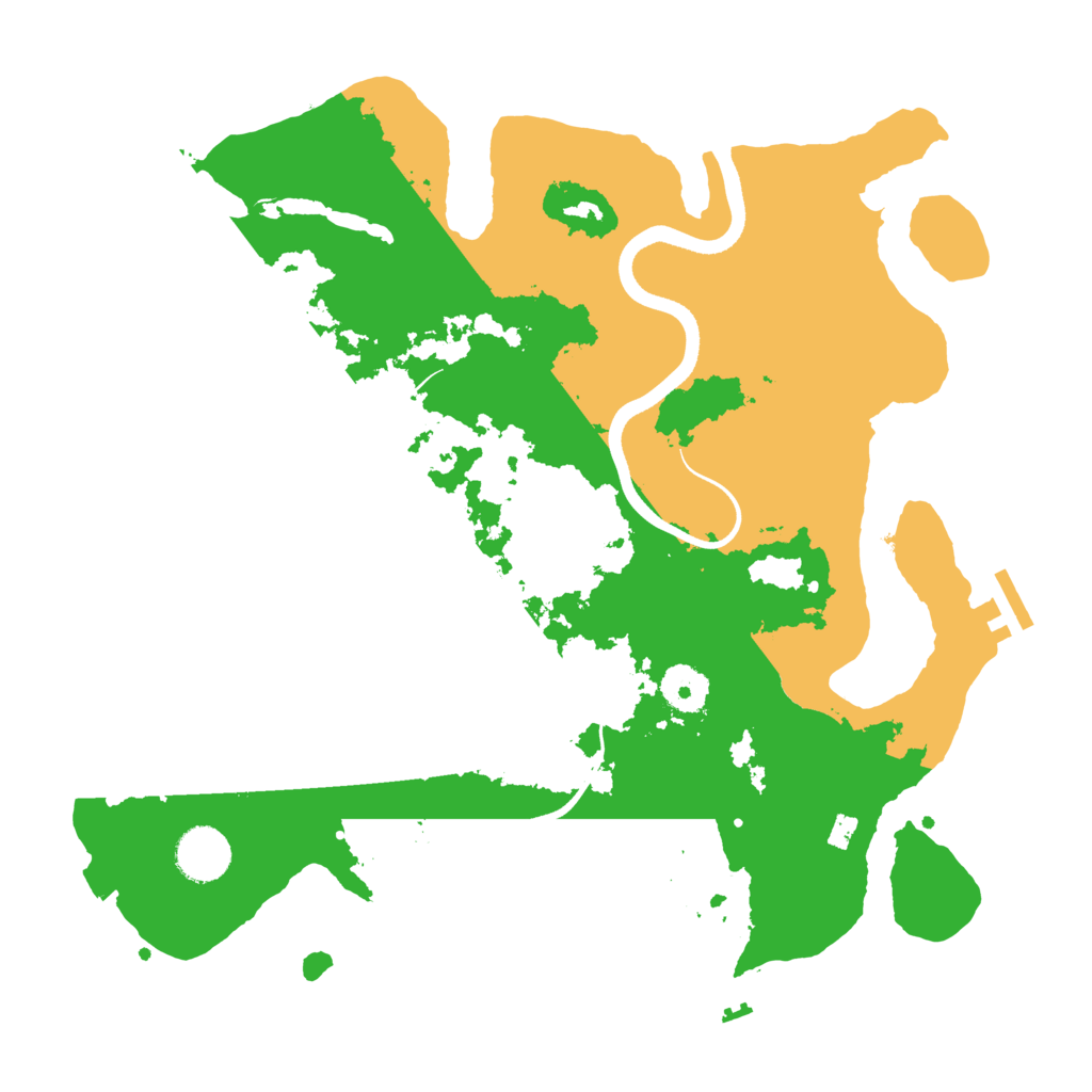 Biome Rust Map: Procedural Map, Size: 3500, Seed: 56609840