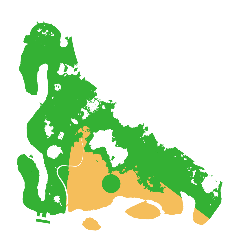 Biome Rust Map: Procedural Map, Size: 3500, Seed: 99181626