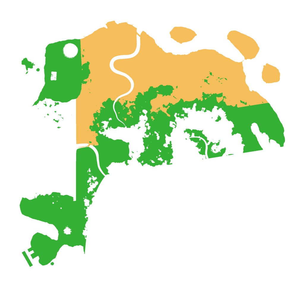 Biome Rust Map: Procedural Map, Size: 3700, Seed: 2131759192