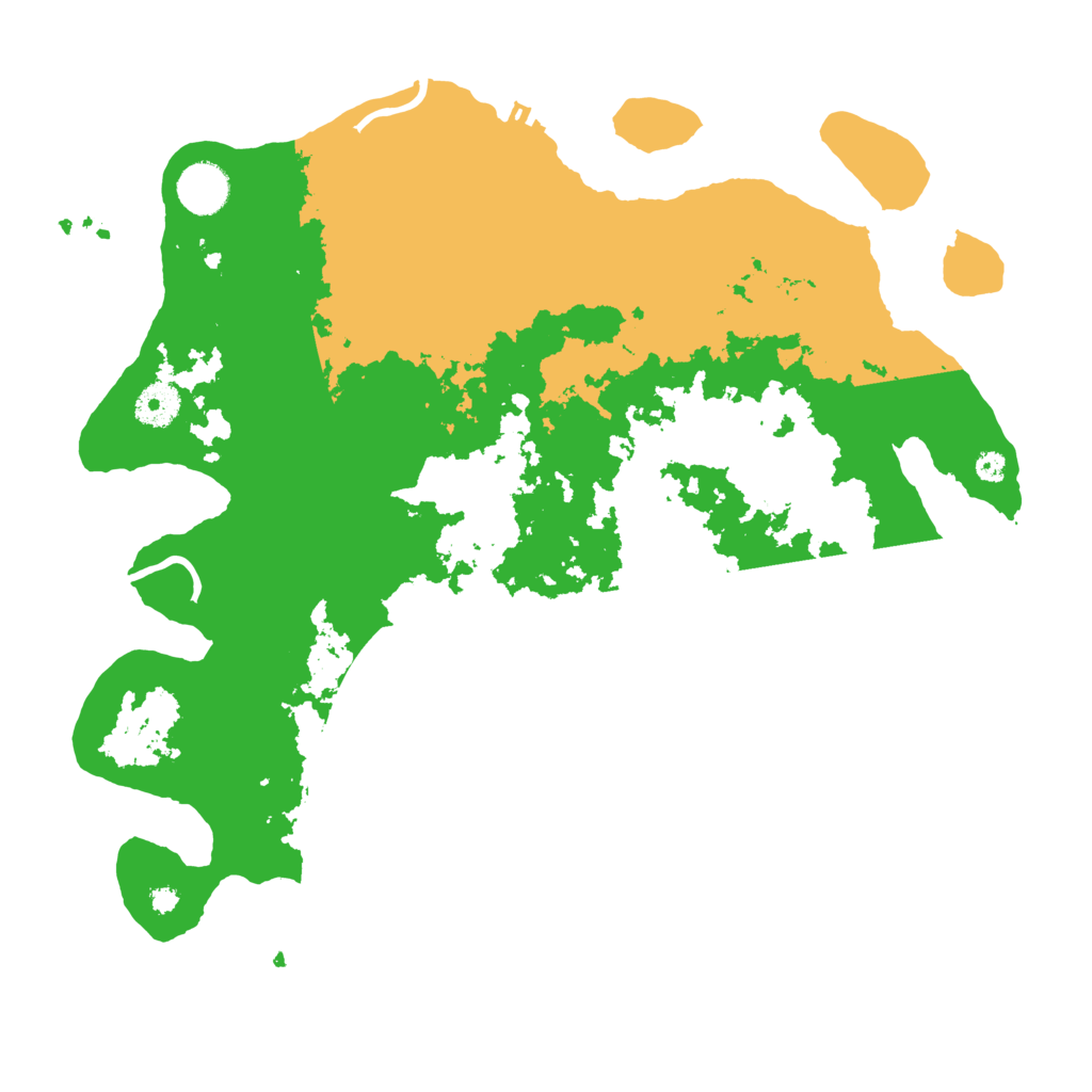 Biome Rust Map: Procedural Map, Size: 3700, Seed: 2131759192