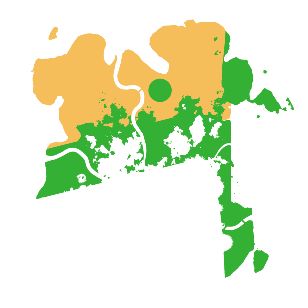 Biome Rust Map: Procedural Map, Size: 3500, Seed: 47450392