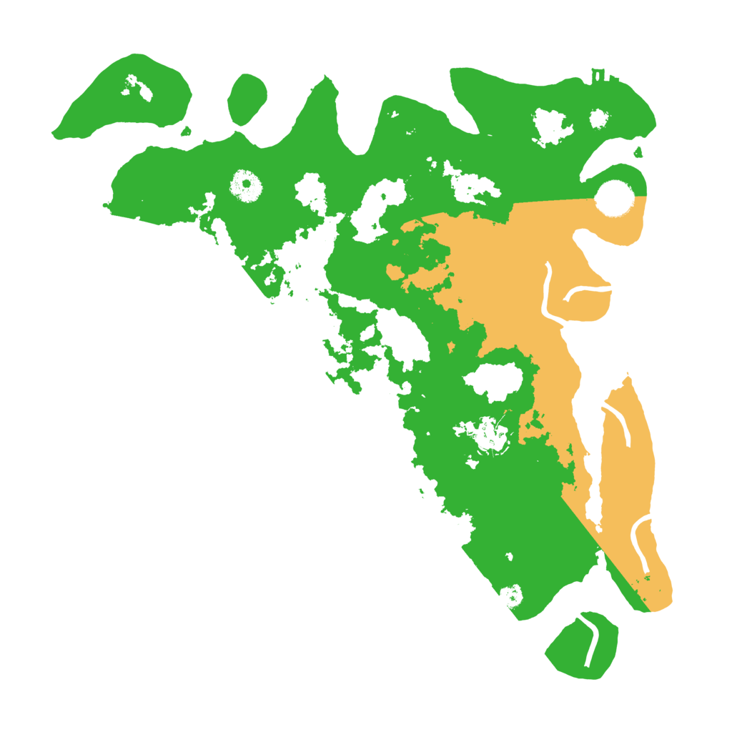 Biome Rust Map: Procedural Map, Size: 3500, Seed: 21404899