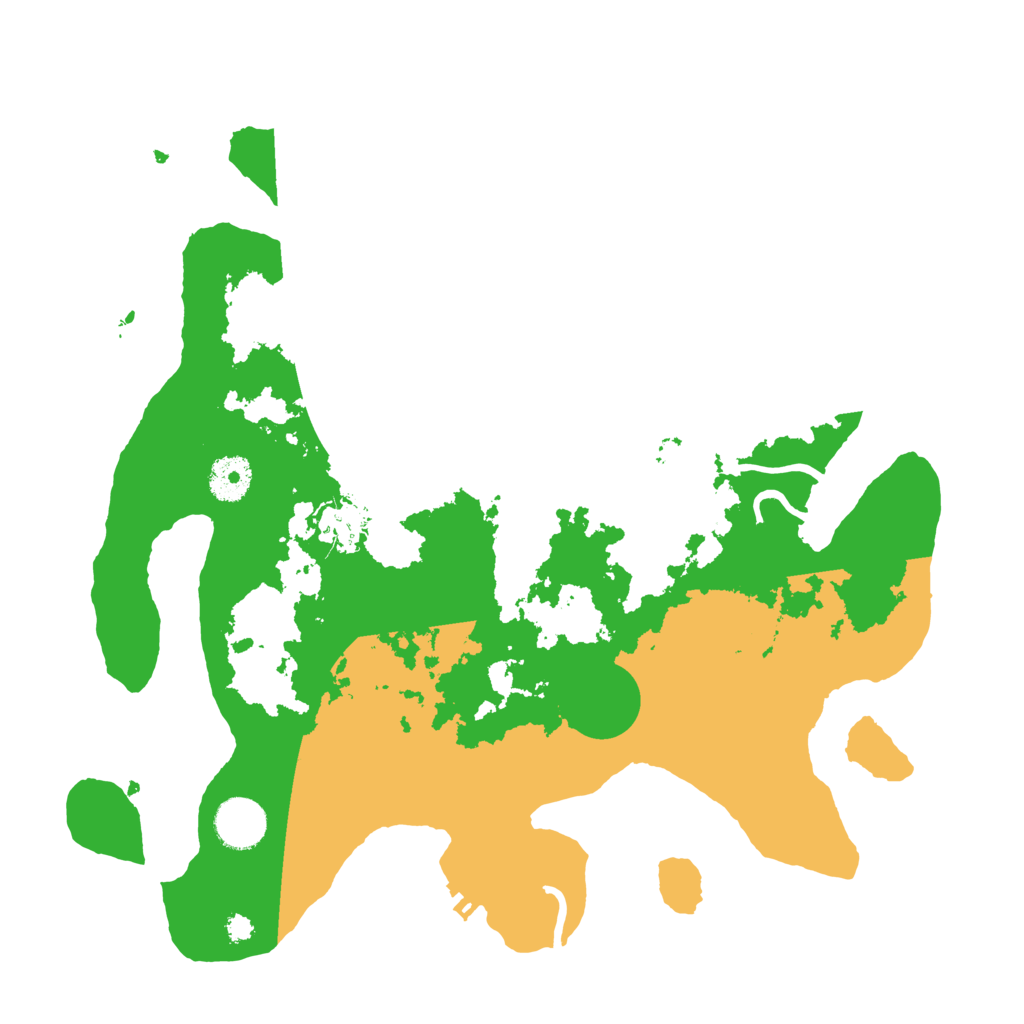 Biome Rust Map: Procedural Map, Size: 3500, Seed: 69972023