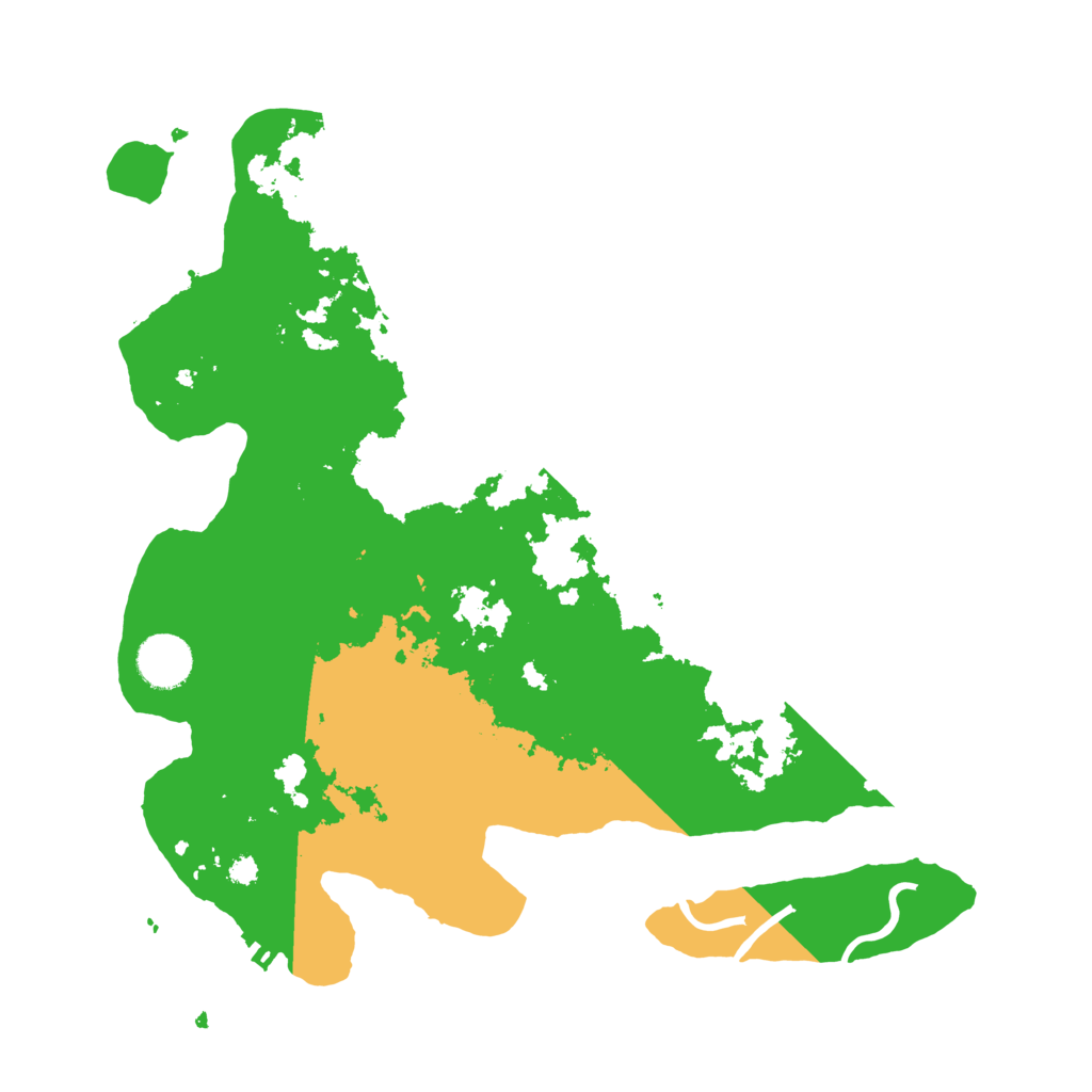 Biome Rust Map: Procedural Map, Size: 3500, Seed: 24292949