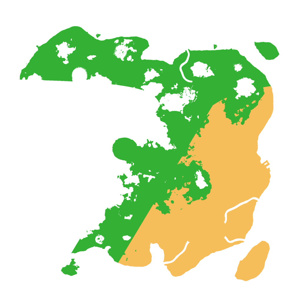 Biome Rust Map: Procedural Map, Size: 3500, Seed: 56999398