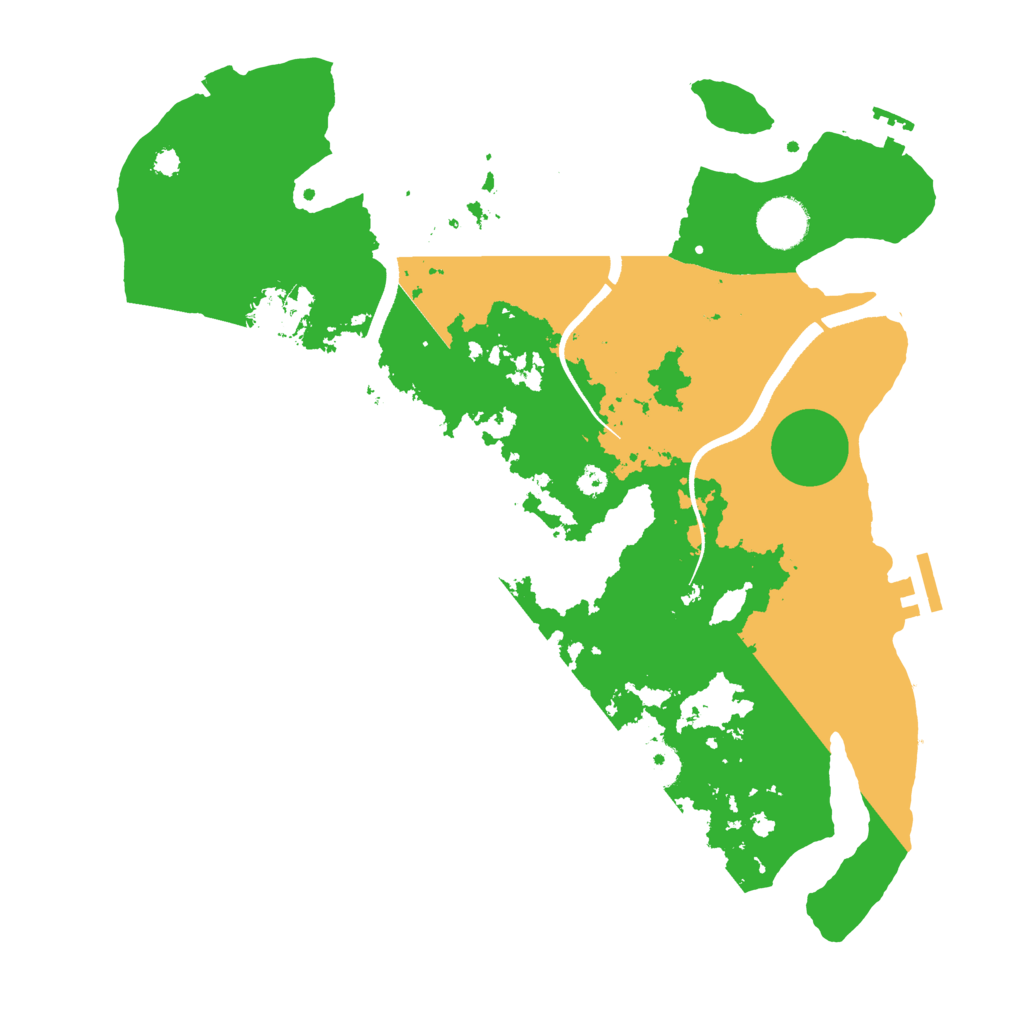 Biome Rust Map: Procedural Map, Size: 3500, Seed: 37268785